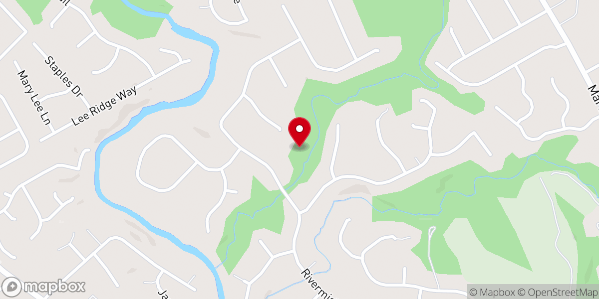 Map showing location of Congregation Beth Adonai