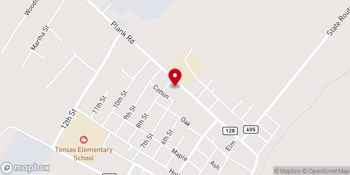 Map showing location of St Joseph Baptist Church