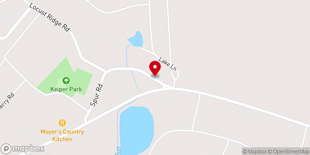 Map showing location of Pocono Lake Wesleyan Church