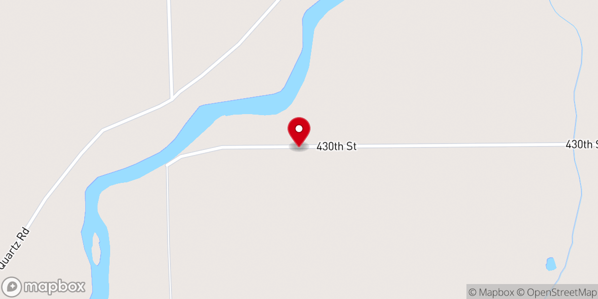 Map showing location of The Glory Barn