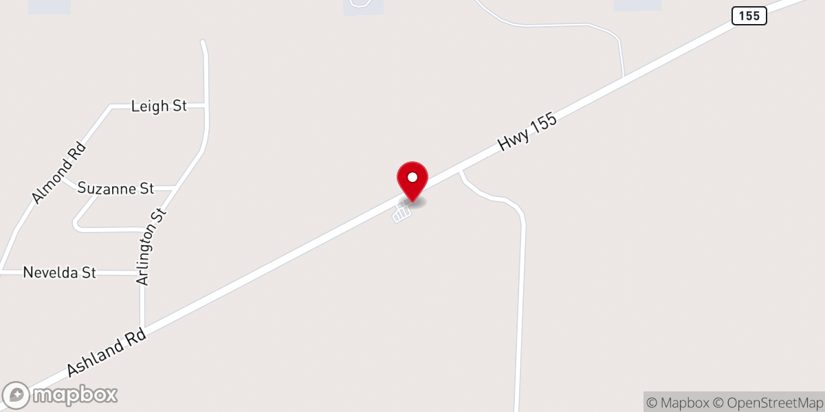 Map showing location of Saint George Catholic Church