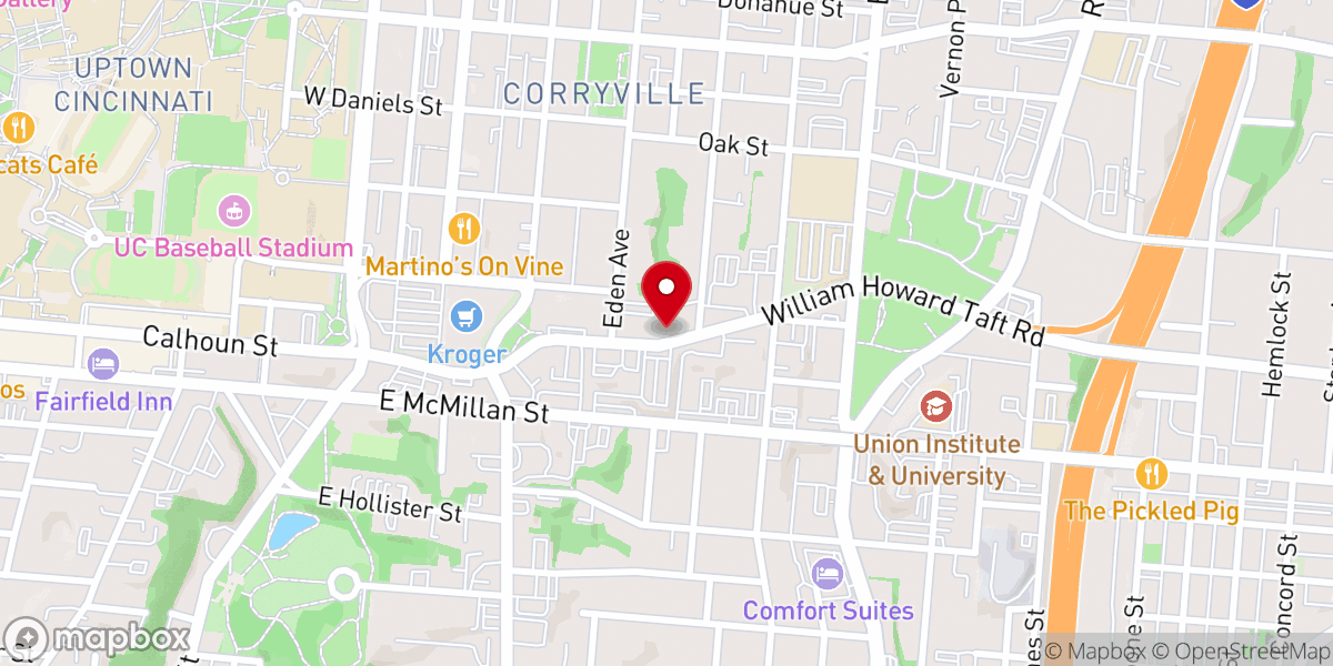 Map showing location of Peoples Church