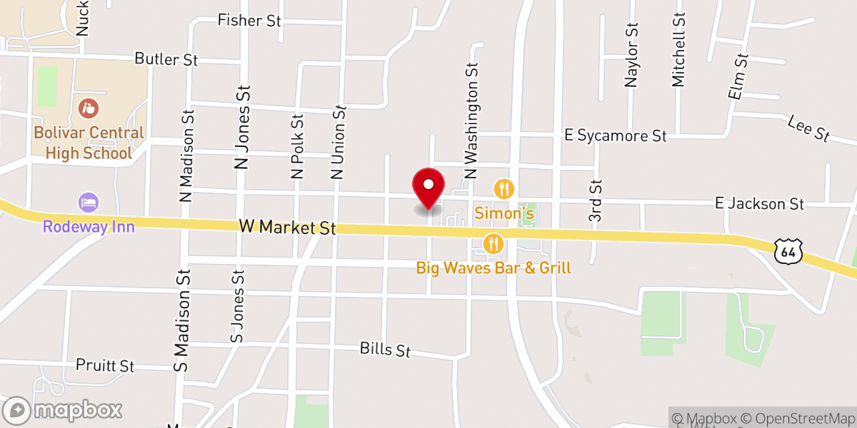 Map showing location of First United Methodist Church