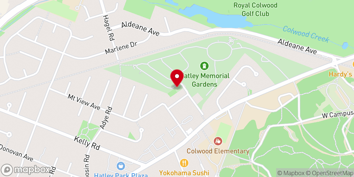 Map showing location of Westshore Community Church