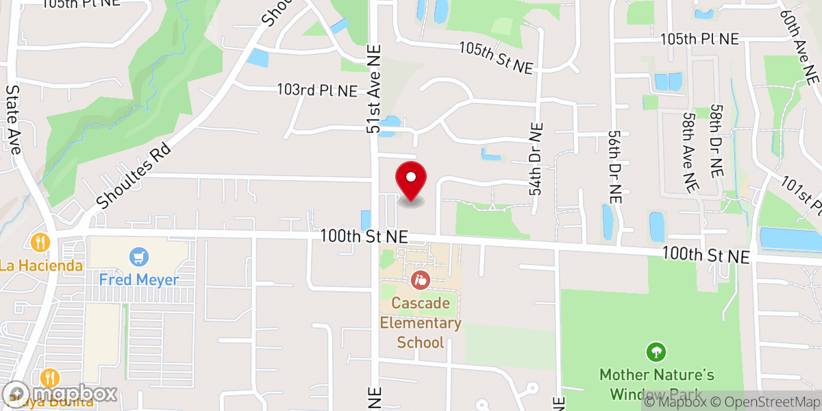 Map showing location of Mountain View Presbyterian Church