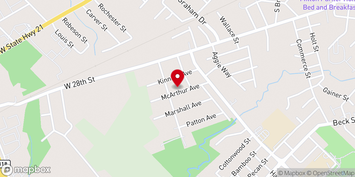Map showing location of West Union Missionary Baptist Church