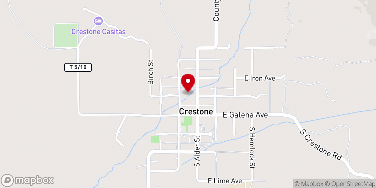 Map showing location of Fifth Dimensional Living Inc