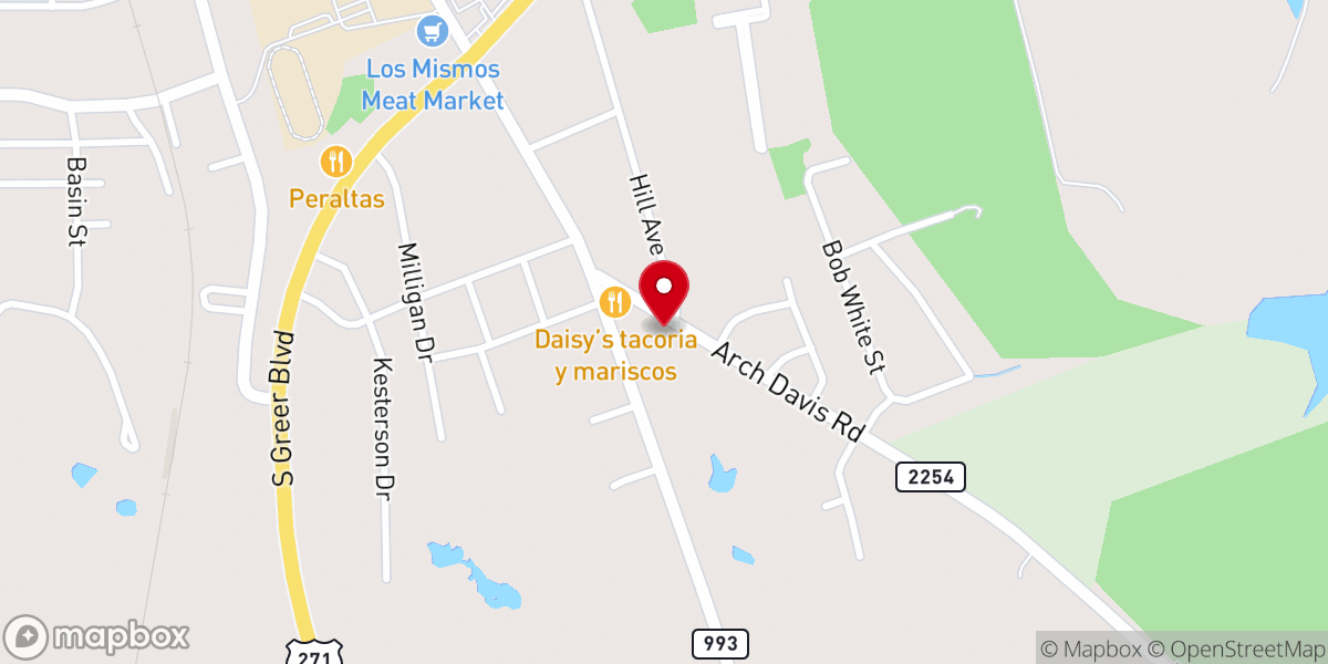 Map showing location of Cornerstone Apostolic Church Pittsburg