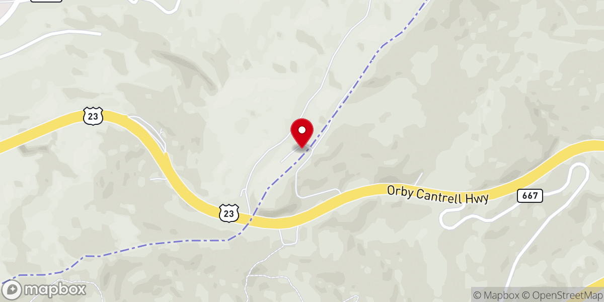 Map showing location of Mountain Life Church