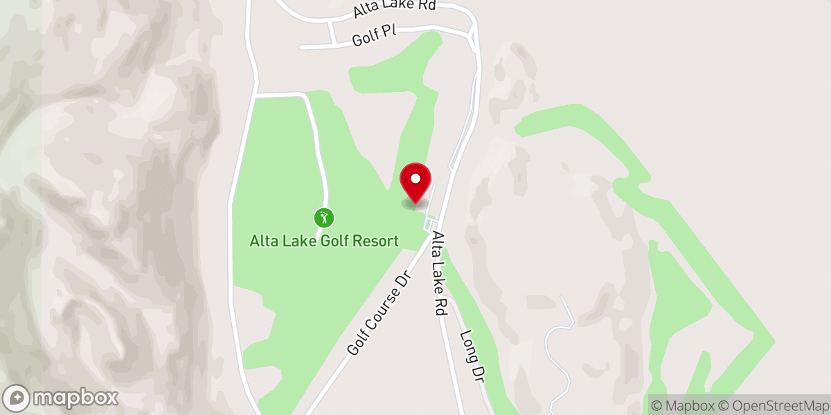 Map showing location of Alta Lake Golf Resort