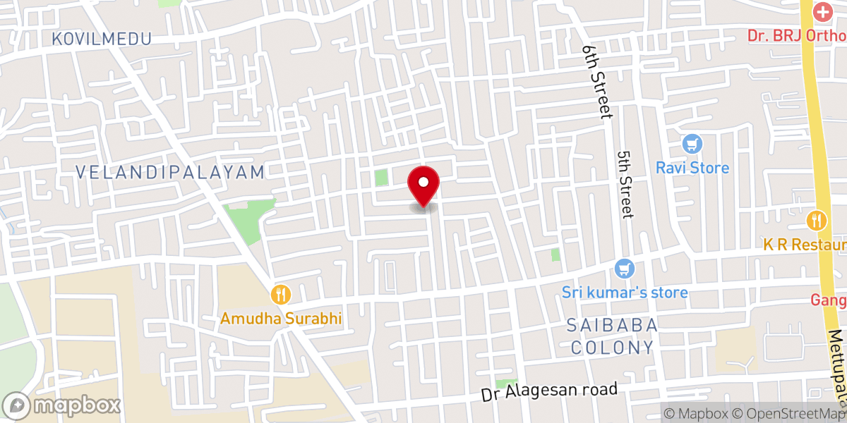 Map showing location of Zion AOG Church