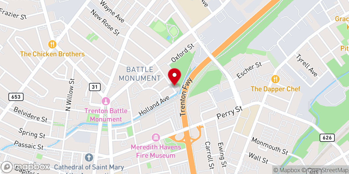 Map showing location of Calvary Fellowship Ministries