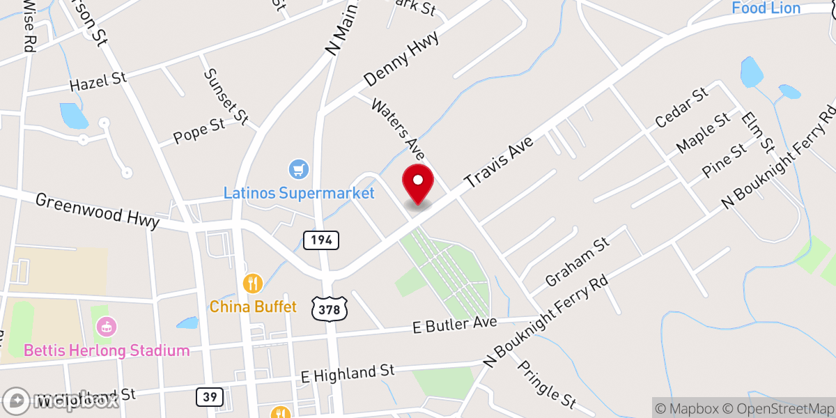 Map showing location of Iglesia Bautista Nueva Esperanza