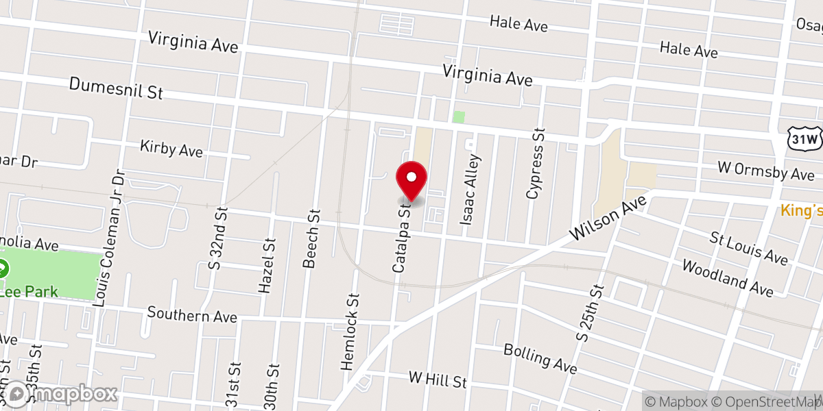 Map showing location of Consolidated Baptist District Association