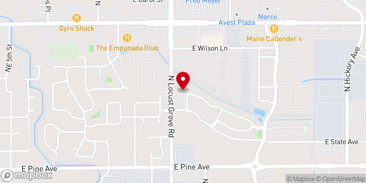 Map showing location of Grace Tapestries Inc