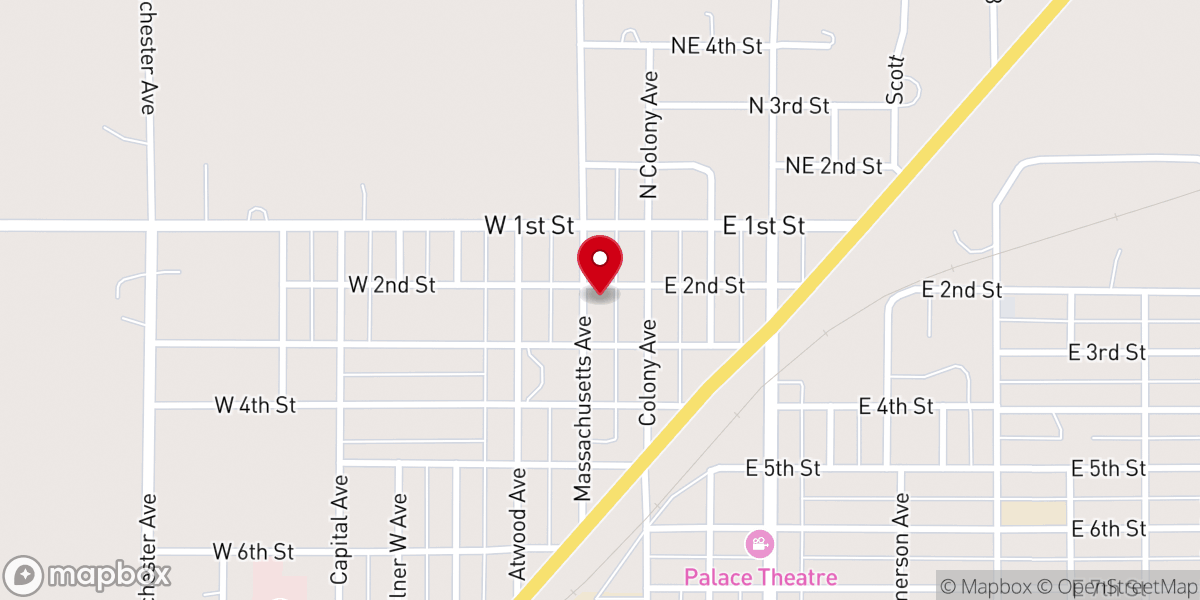 Map showing location of Our Redeemer Lutheran Church