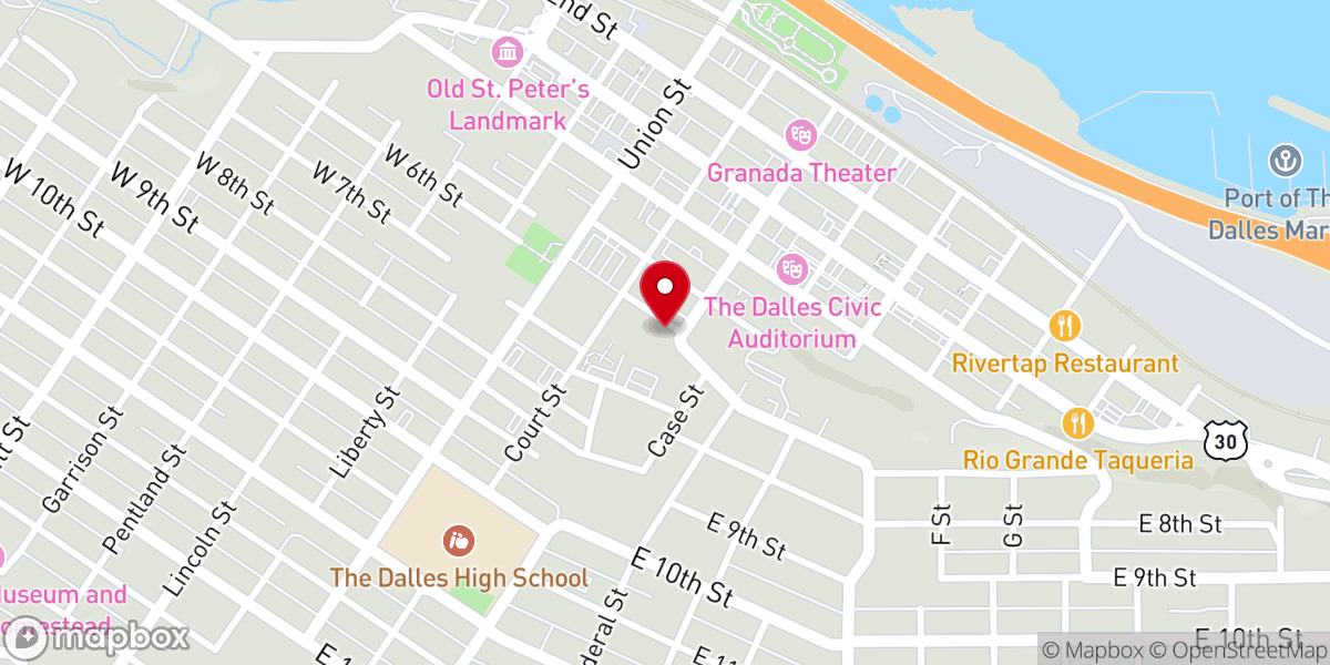 Map showing location of Christian Science Society