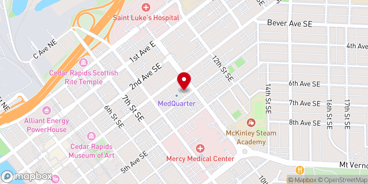 Map showing location of Iglesia Inmaculada Concepción