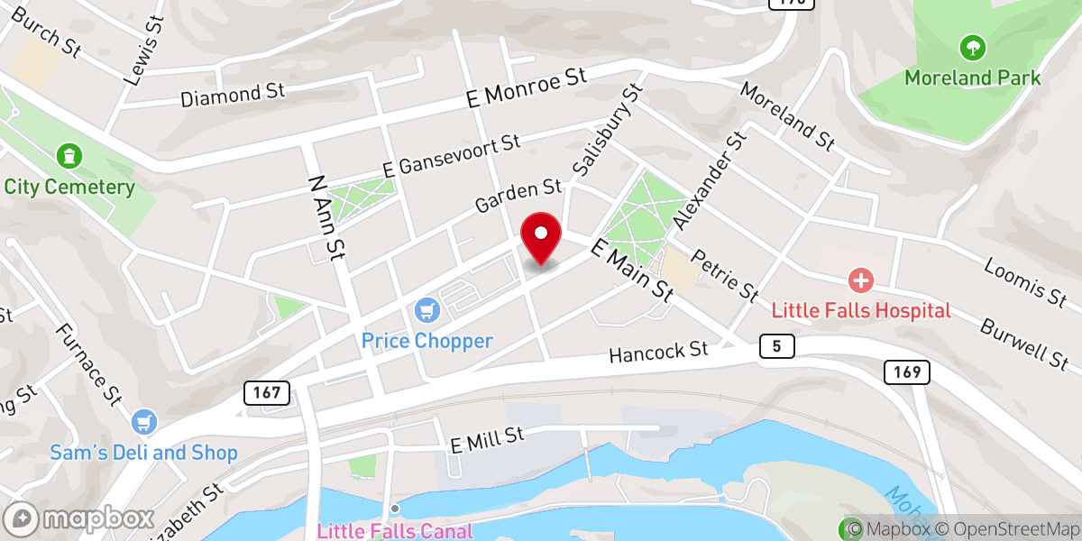 Map showing location of Emmanuel Episcopal Church