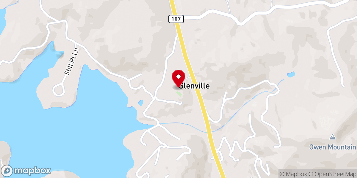 Map showing location of Glenville Wesleyan Church