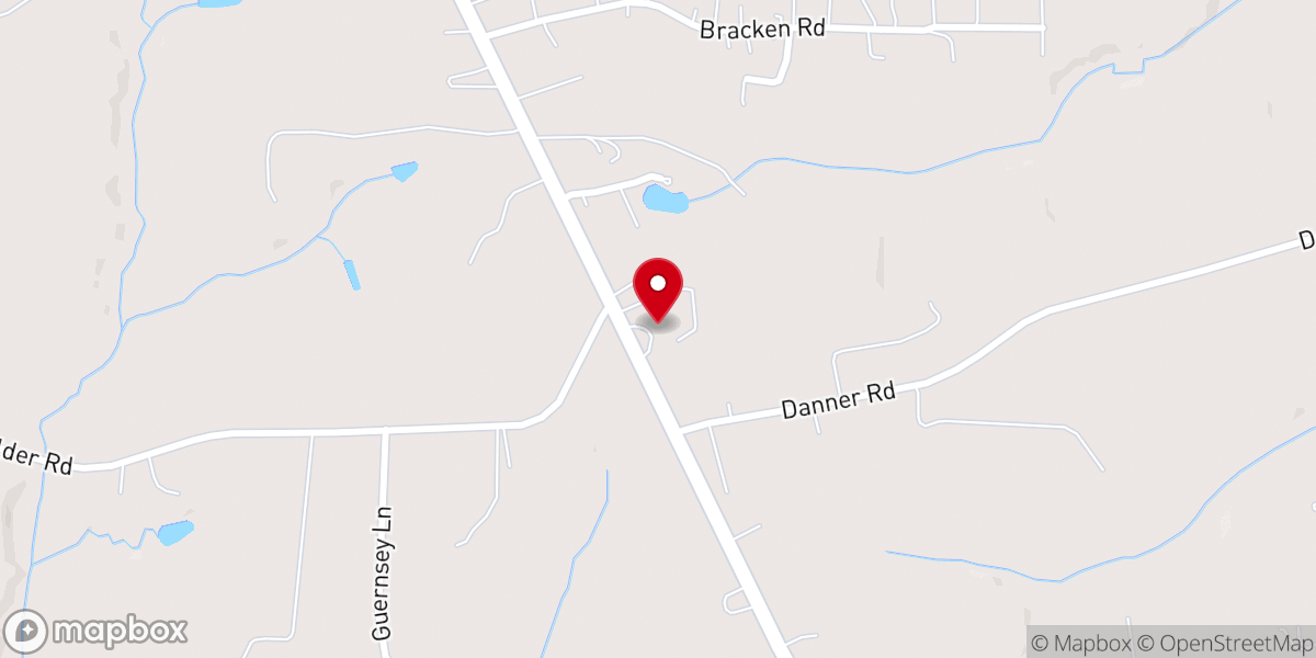 Map showing location of Chestnut Grove United Methodist