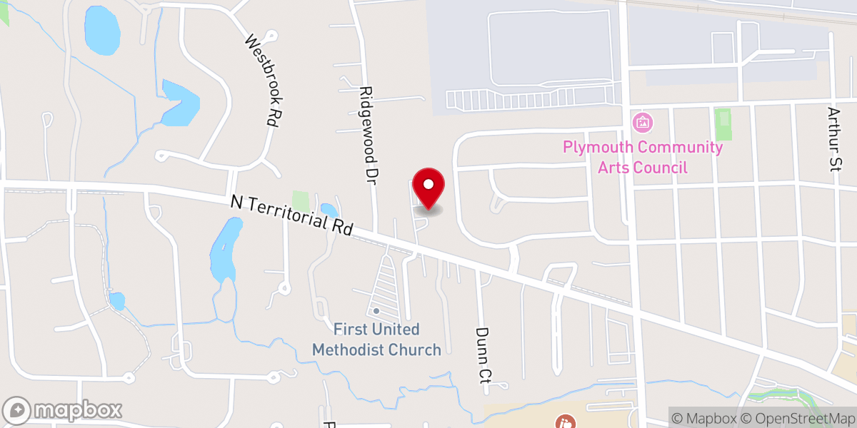 Map showing location of The Rock Church of Plymouth