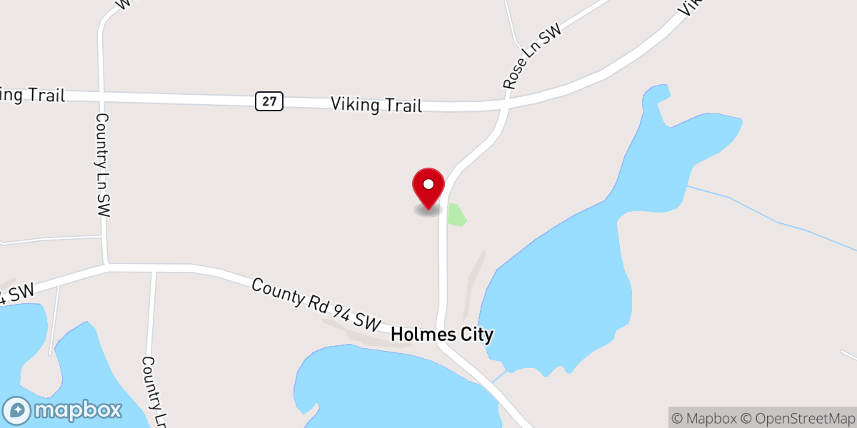 Map showing location of Trinity Lutheran