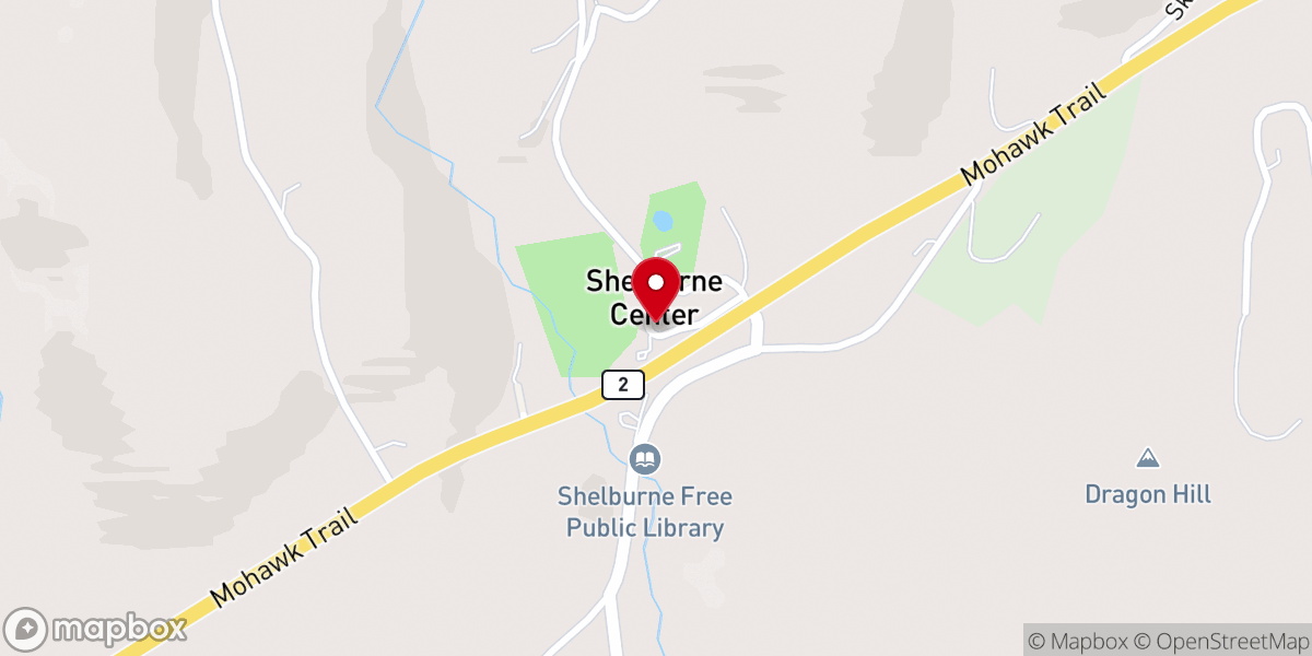 Map showing location of First Congregational Church