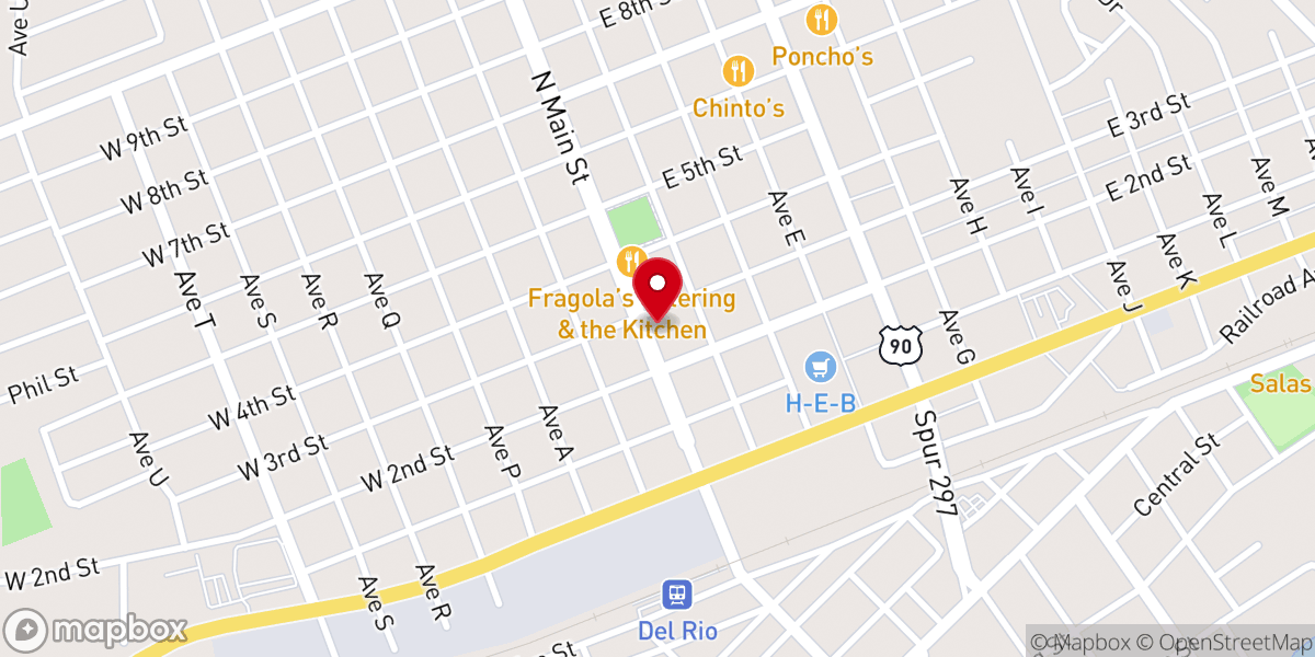 Map showing location of Camino Verdad y Vida Church
