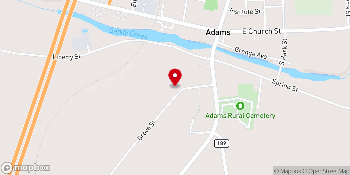 Map showing location of Saint Cecelia Roman Catholic Church