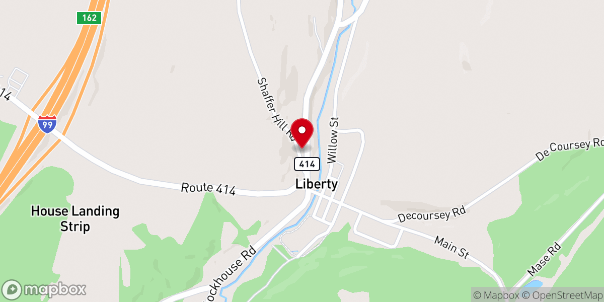 Map showing location of Harvest Family Church