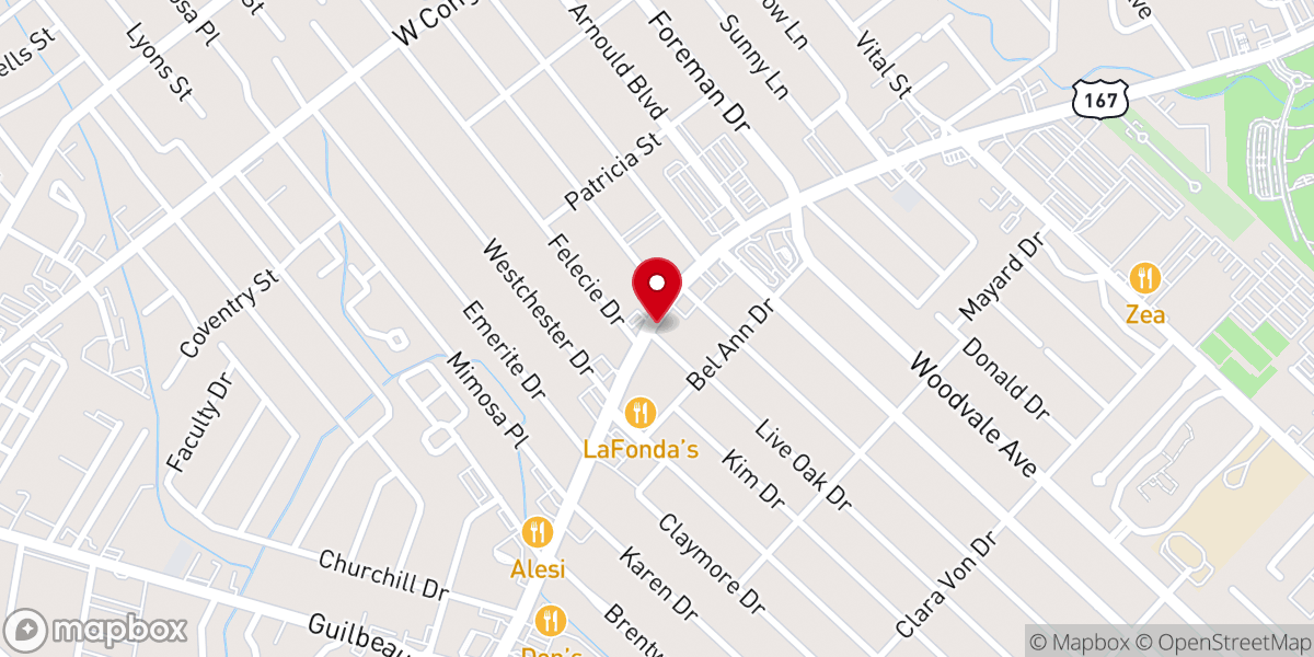 Map showing location of Asbury United Methodist Church