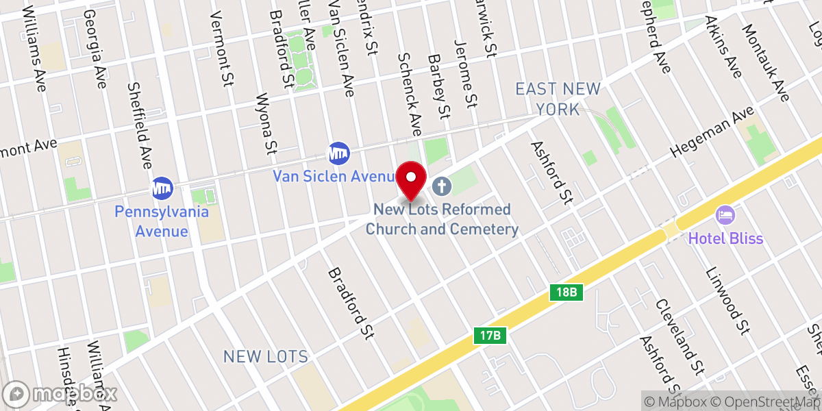 Map showing location of Remnant Mission Church Inc