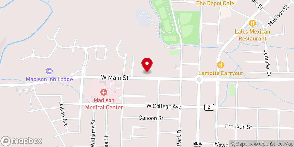 Map showing location of Saint Michaels Church