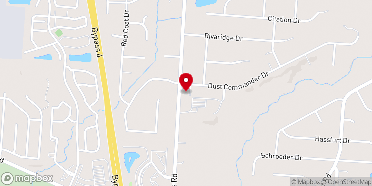 Map showing location of Victory Pentecostal Tabernacle