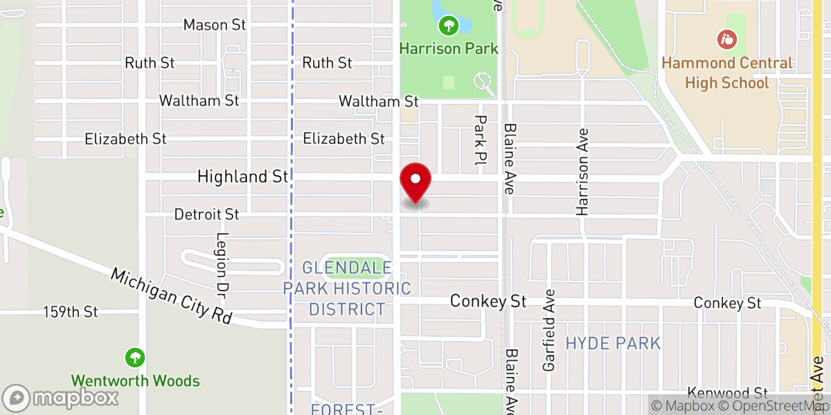 Map showing location of Restoration Ministries Church-God