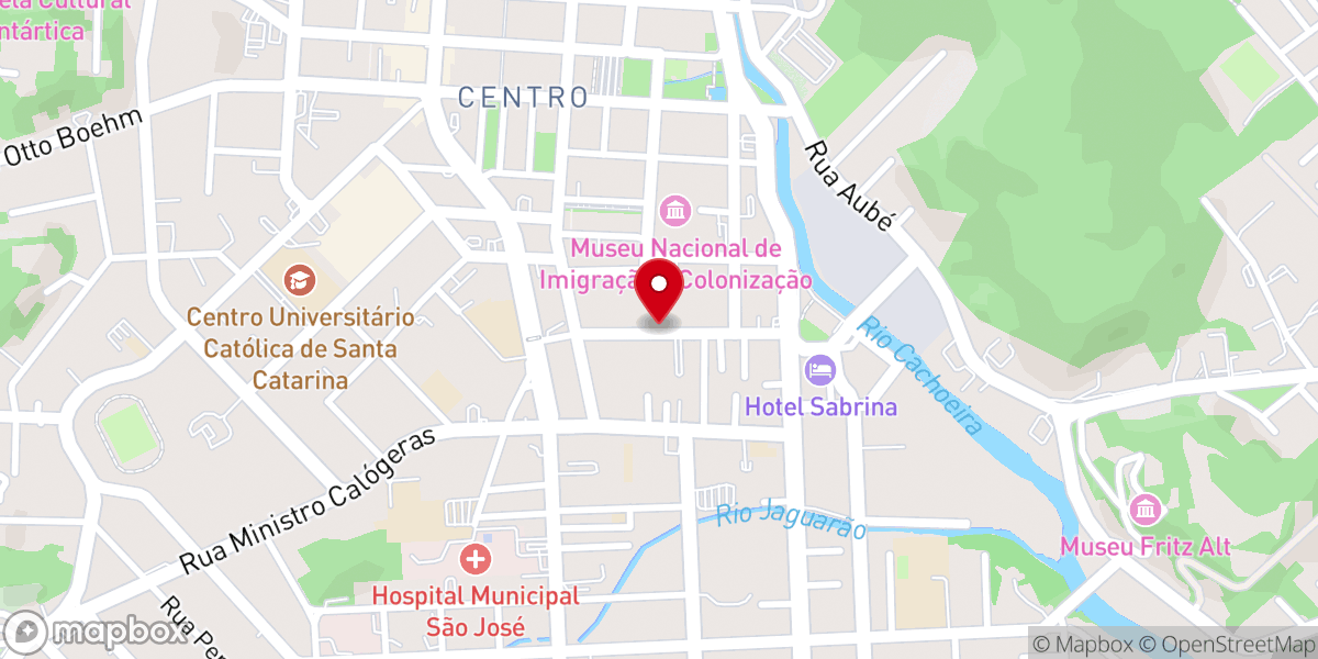 Map showing location of Comunidade Aliança Cristã