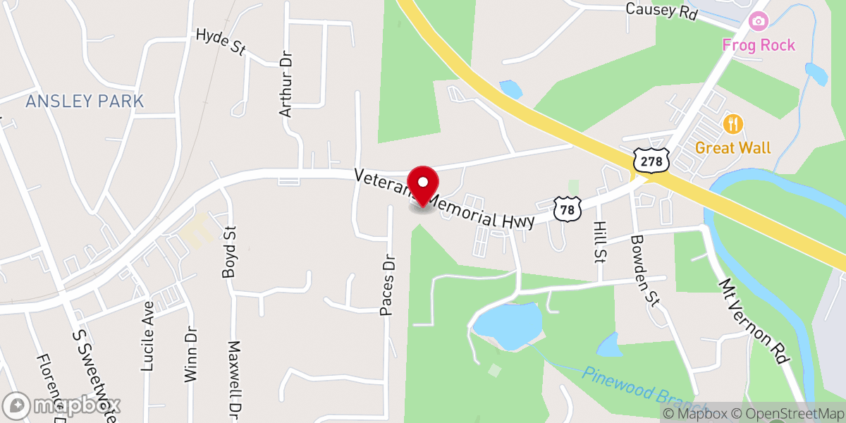 Map showing location of Faith Tabernacle Congregation