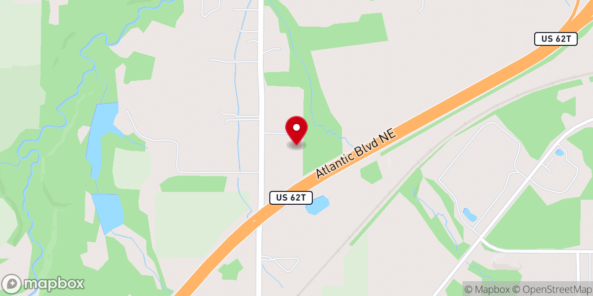 Map showing location of Cornerstone Christian Church