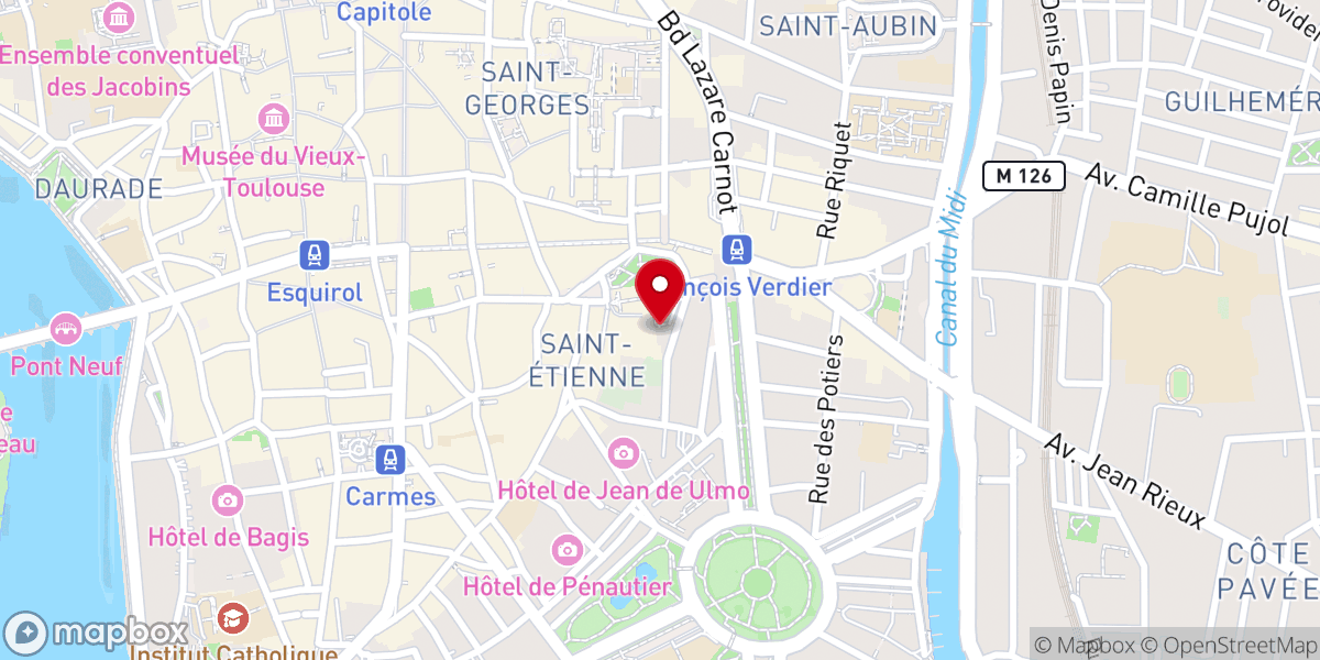 Map showing location of Chapelle Sainte-Anne