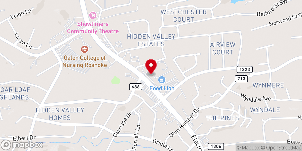 Map showing location of Jen Lilley Ministries
