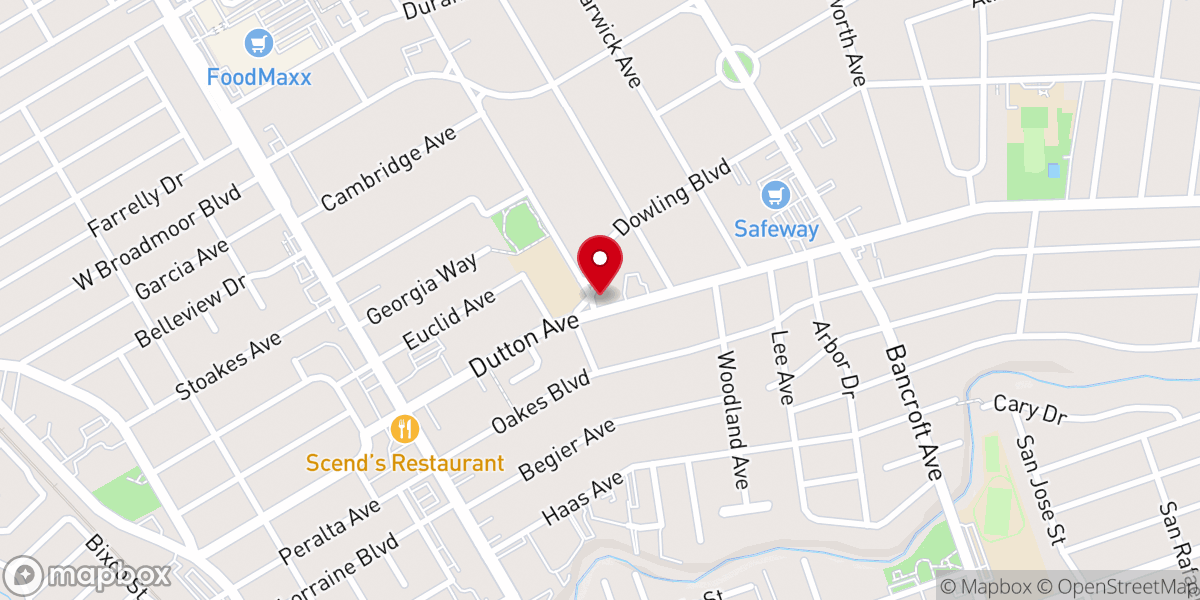 Map showing location of Saint Mary Eritrean Orthodox Church
