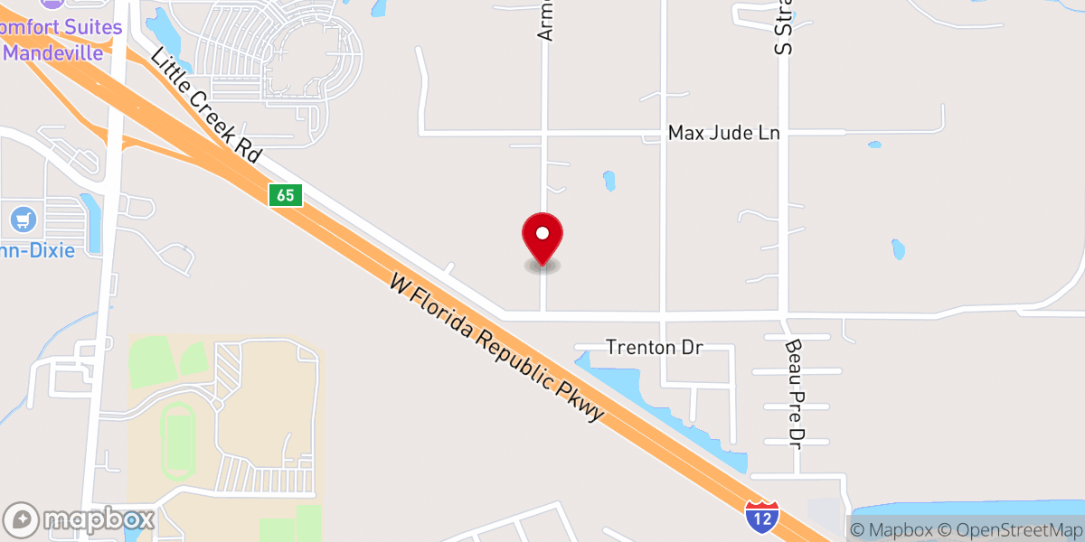 Map showing location of Northshore Church of Christ