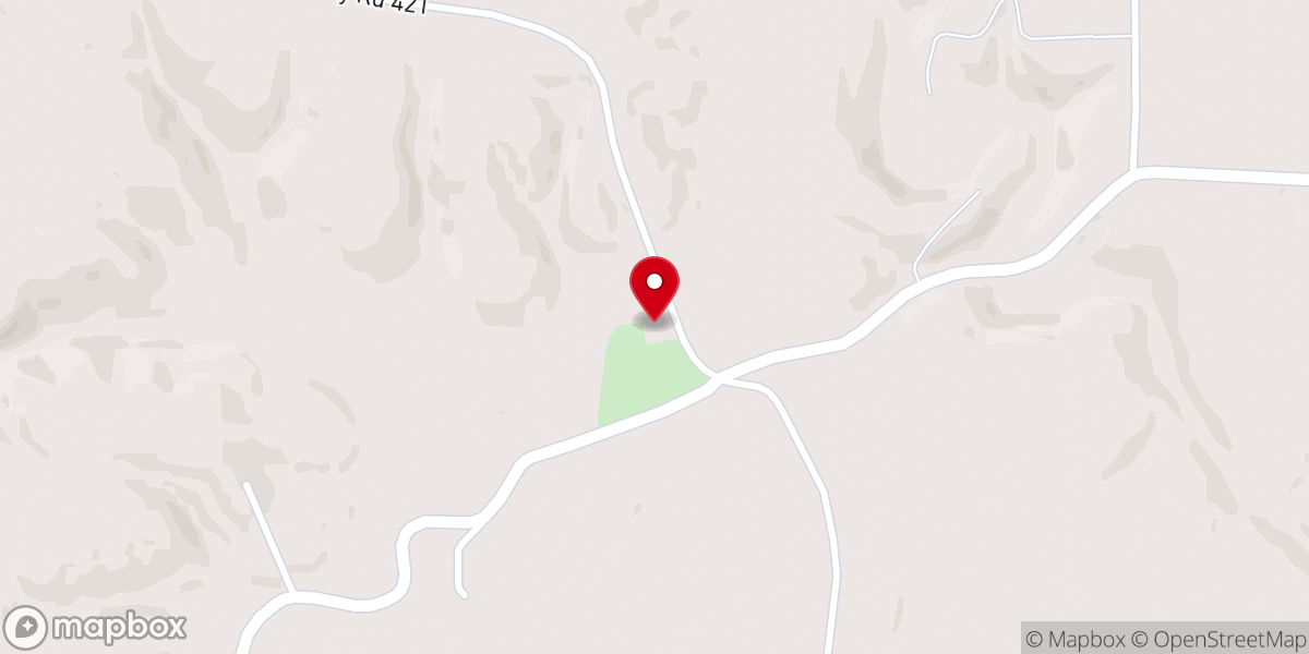 Map showing location of Bethsadia Baptist Church