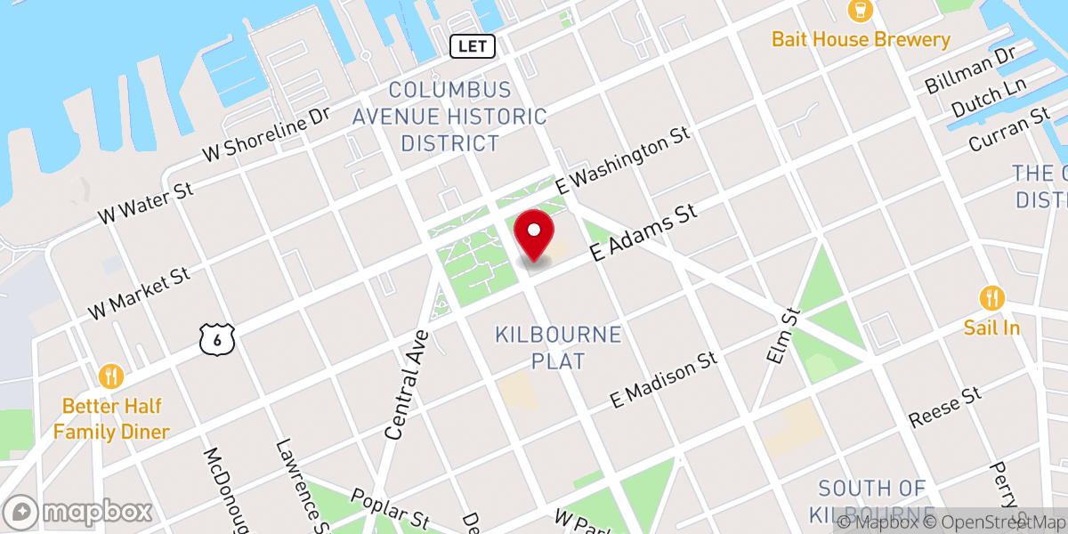 Map showing location of Emmanuel United Church-Christ