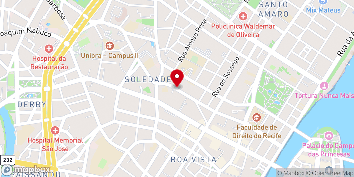 Map showing location of Santuário Nossa Senhora de Fátima