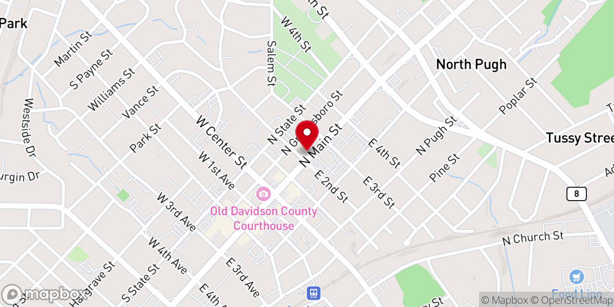 Map showing location of Renaissance Road Church