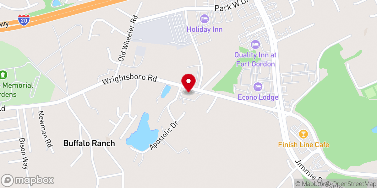 Map showing location of Greater Augusta Apostolic Church