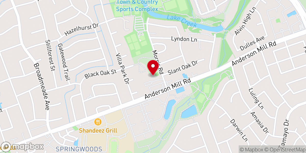 Map showing location of Austin Vineyard Church