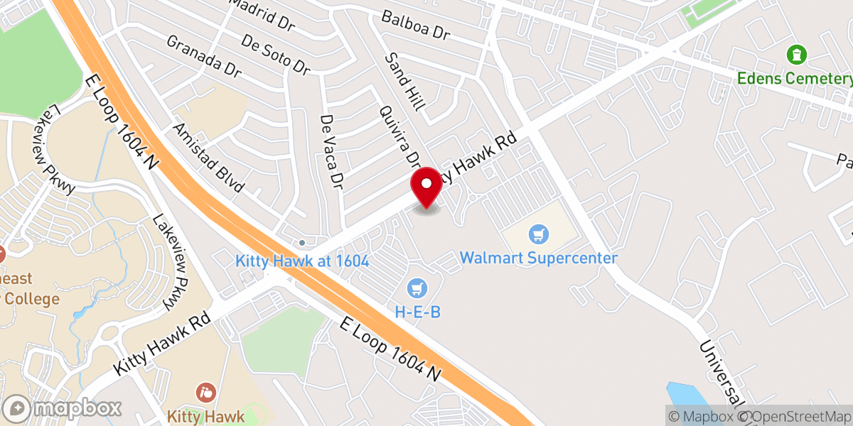 Map showing location of Saint Matthew's Episcopal Church